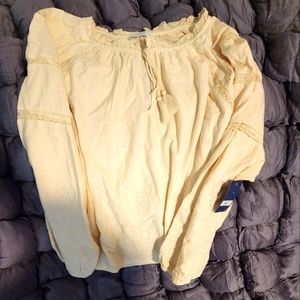 Cotton Lucky Brand Boho top. NWT.